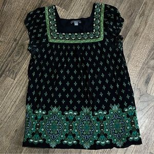 Vintage Apt 9 Sleeveless geometric top- size Small